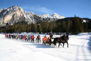 Dolomites skiing